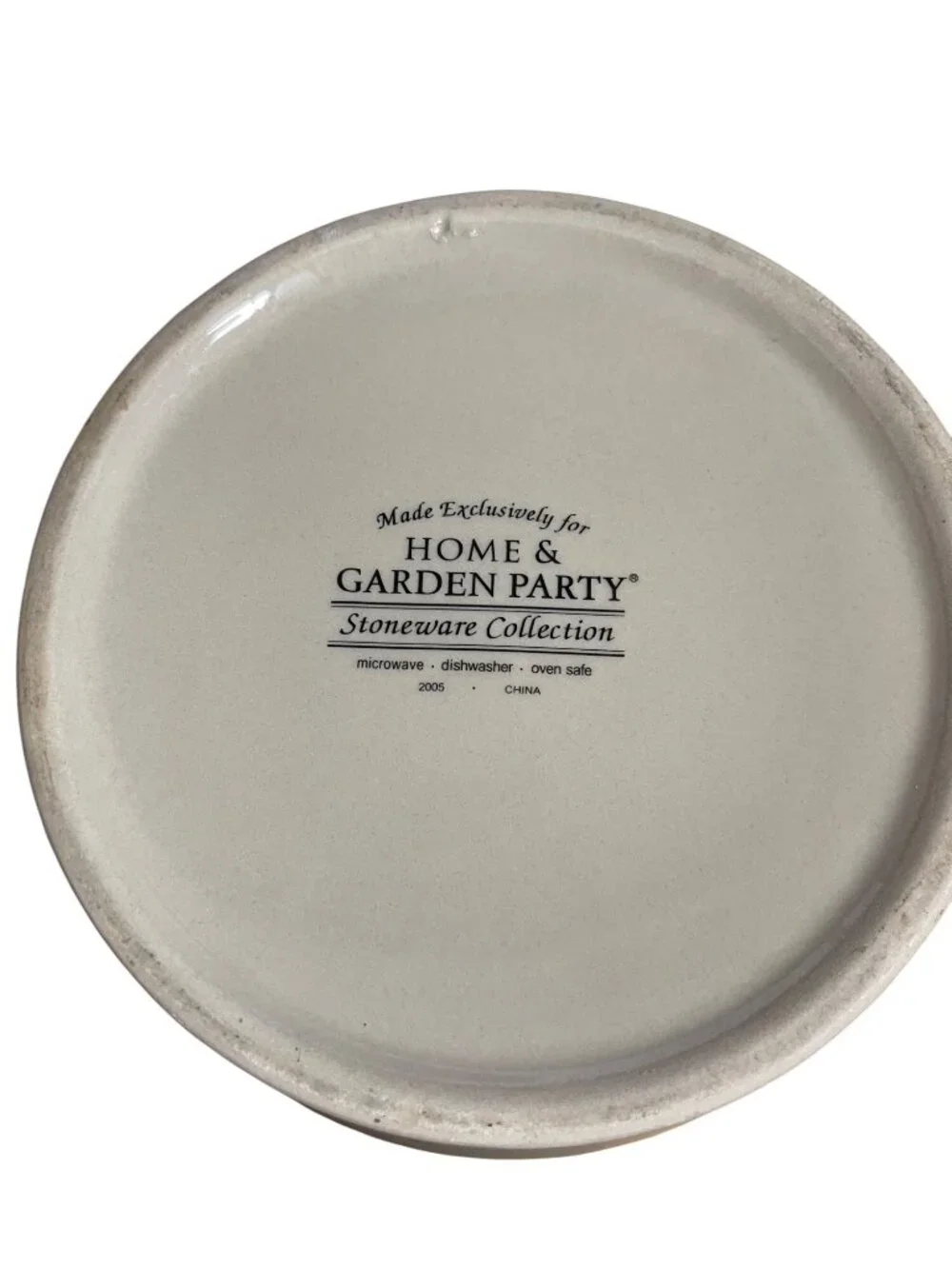 Home & Garden Party Northwoods Collection Canister & Lid Stoneware Cookie JarVTG